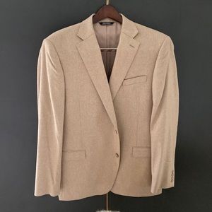 BLACK Label Saks Fifth Avenue / 100% Cashmere / Tan / 46LONG / Top Coat